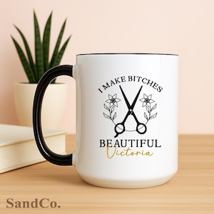 Hair Stylist Gift, Custom Hair Stylist Mug, Gift For Hair Dresser, Hair Stylist Coffee Cup, Hairstylist Appreciation Gift (SC-DN)