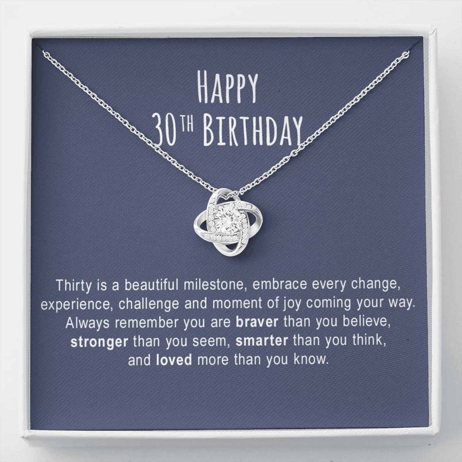 30th Birthday Gift Necklace 30th Birthday Gift For Her 30th | Etsy