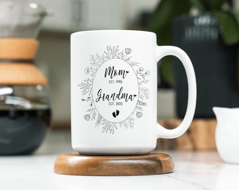 New Grandma Mug, New Grandma Gift, Promoted To Grandma Gift, Grandma Pregnancy Announcement Gift, Christmas Gift For New Grandma image 6