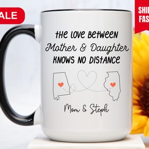Long Distance Mom Daughter Mug, Long Distance Mom Daughter Gift, Long Distance Mom Mug, Long Distance Mom Gift, Long Distance Mom Cup