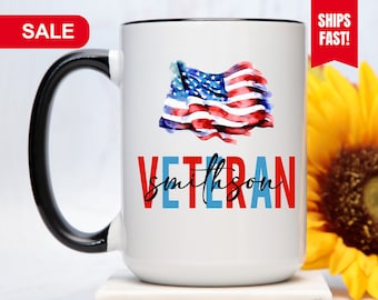 Veterans Mug, Veteran Gift For Men, Veterans Day Gifts, Army Veteran Gift Mug, Gift For Veteran, Veteran Coffee Mug