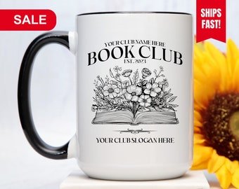 Personalized Book Club Mug, Book Club Gifts, Gift for Book Club Members, Book Club Members Coffee Cup, Book Club Mug