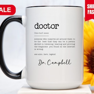 Doctor Definition Mug Personalized, Doctor Gift Women, Doctor Coffee Mug, Doctor Cup, Gift For Doctor Woman