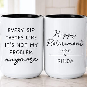 Retirement Mug, Retirement Gift Women (SC-SH209D)