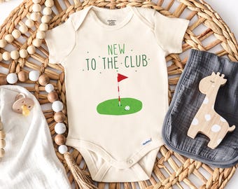 Golf Onsie For Babies, New To The Club Onsie, Golf Baby Gift (SC-RUDJ329)