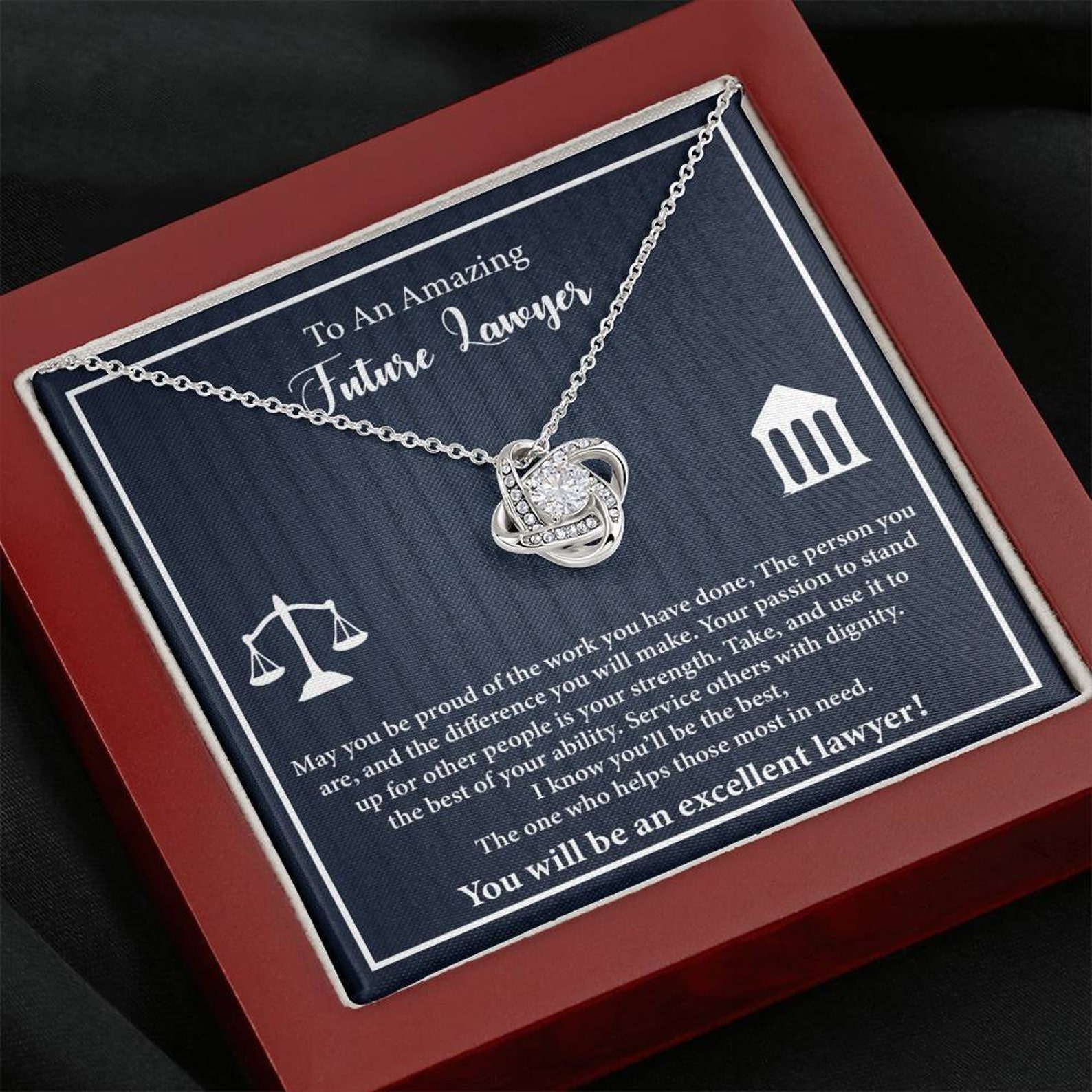 Future lawyer gift future lawyer necklace gift for future Etsy