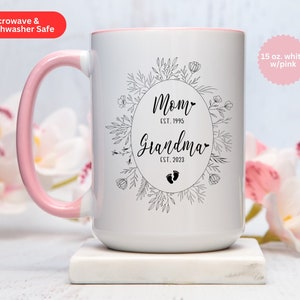 New Grandma Mug, New Grandma Gift, Promoted To Grandma Gift, Grandma Pregnancy Announcement Gift, Christmas Gift For New Grandma image 3