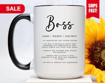 Boss Mug, Boss Gift For Men, Boss's Day Gift, Boss Coffee Mug, Gift For Boss, Personalized Boss Coffee Mug