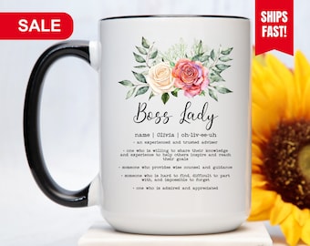 Boss Lady Definition Mug, Boss Gift For Women, Boss's Day Gift For Women, Boss Lady Coffee Cup, Boss Gift For Female