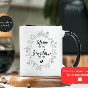 New Grandma Mug, New Grandma Gift, Promoted To Grandma Gift, Grandma Pregnancy Announcement Gift, Christmas Gift For New Grandma image 7