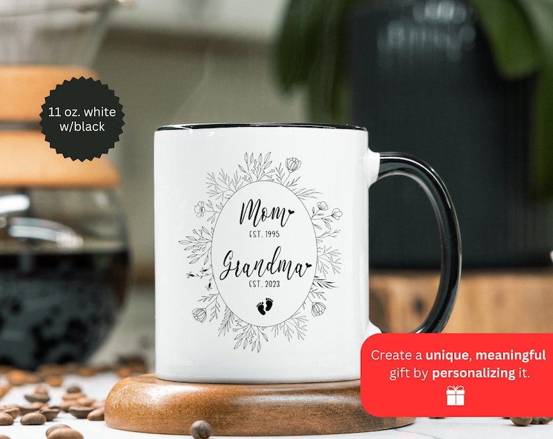 New Grandma Mug, New Grandma Gift, Promoted To Grandma Gift, Grandma Pregnancy Announcement Gift, Christmas Gift For New Grandma image 7