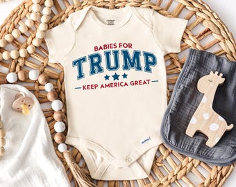Babies For Trump Onesie®, Trump Onesie®, Trump Baby Bodysuit, Trump Baby Bodysuit (SC-AYDNW2024T)