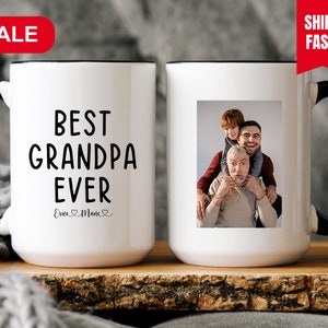 Best Grandpa Ever Mug, Grandpa Gifts, Grandpa Mug With Photo, Grandpa Gifts From Grandkids, Custom Grandpa Mug, Gift For Grandpa