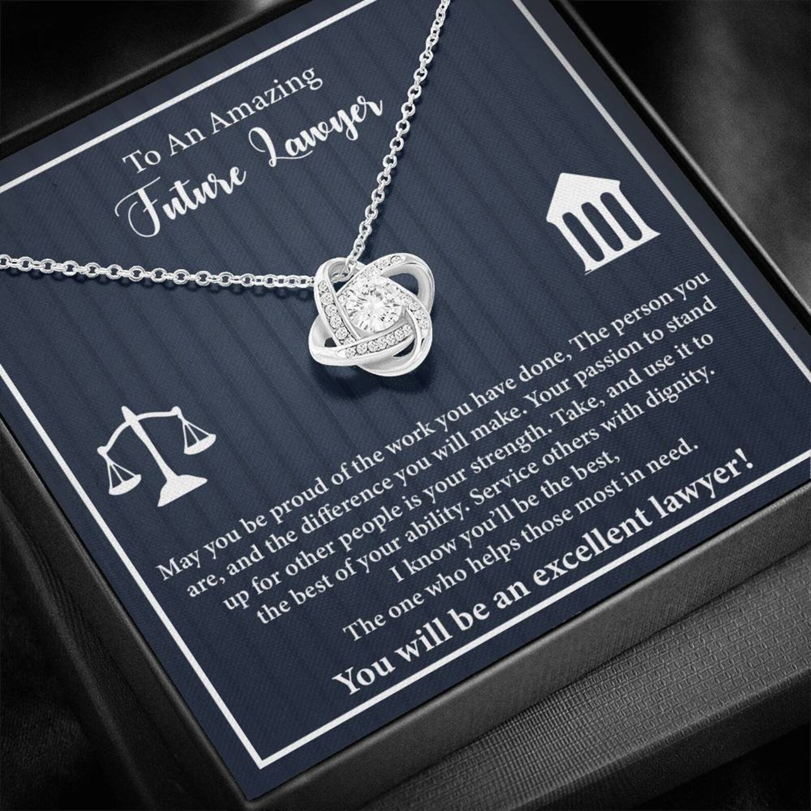 Future lawyer gift future lawyer necklace gift for future Etsy
