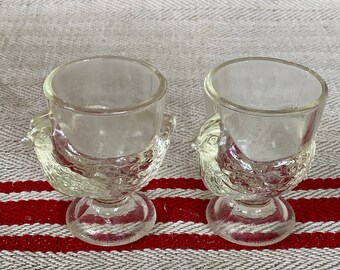 The Lake Farm Faye 007575 Set/2 French Inspired Egg Cup Holders with Spoon The Ferme de Lac The Lake Farm Faye 007575 Set/2 French Inspired Egg Cup Holders with Spoon The Ferme de Lac