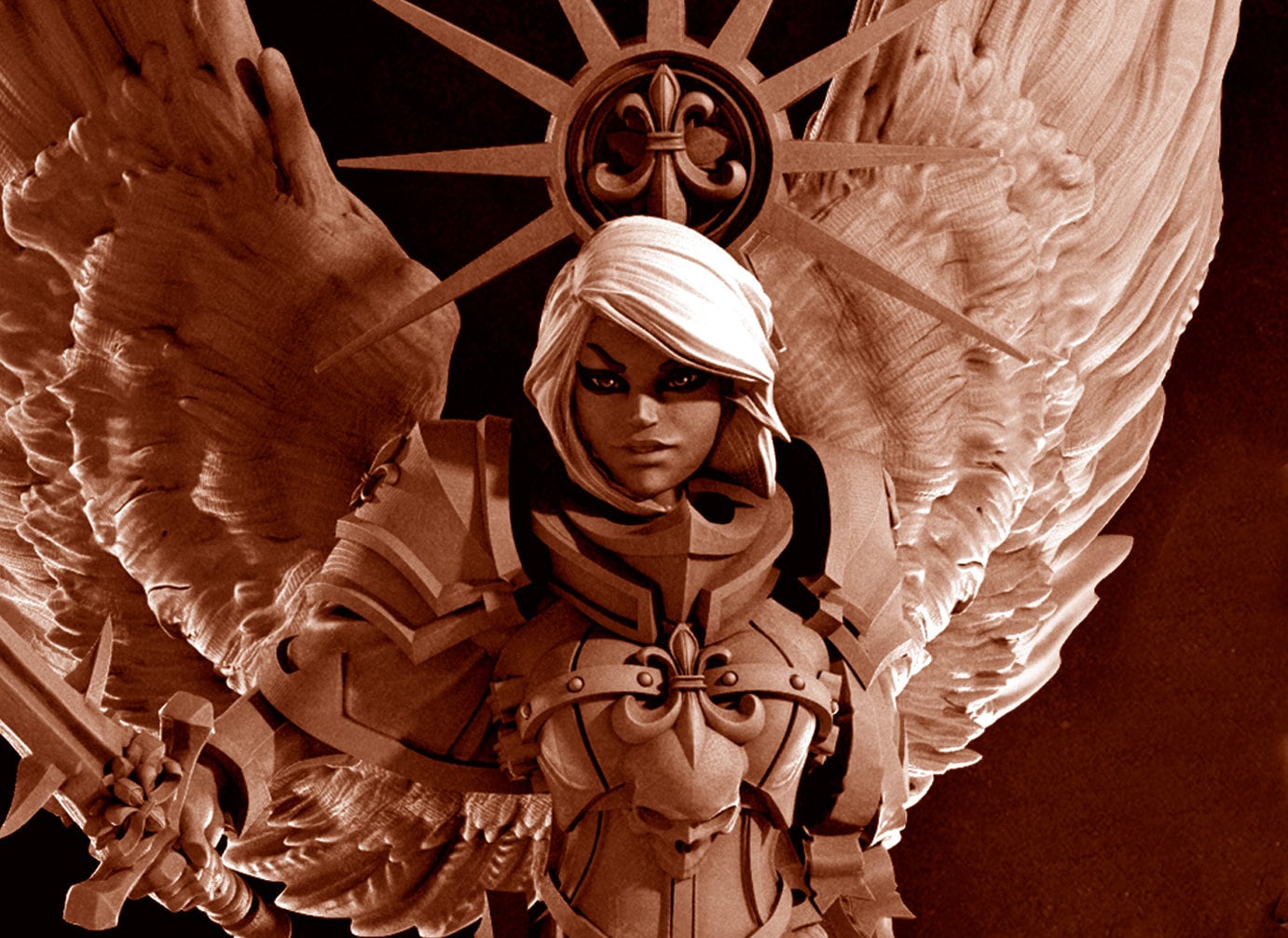 Soledad, The Lightbringer Miniature from Fantasy Battle Sisters. High…