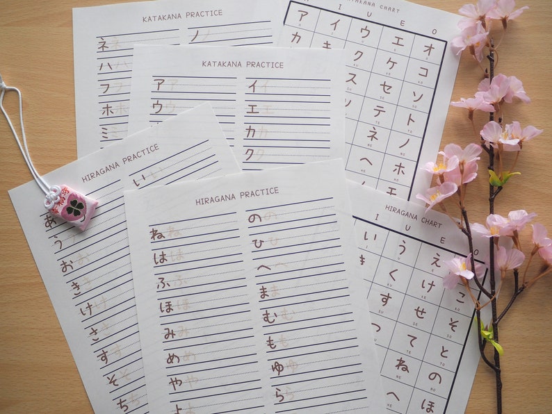 Learn Japanese Language Set Vocabulary, Nouns, Adjectives, Flashcards, Kanji, Worksheets image 3