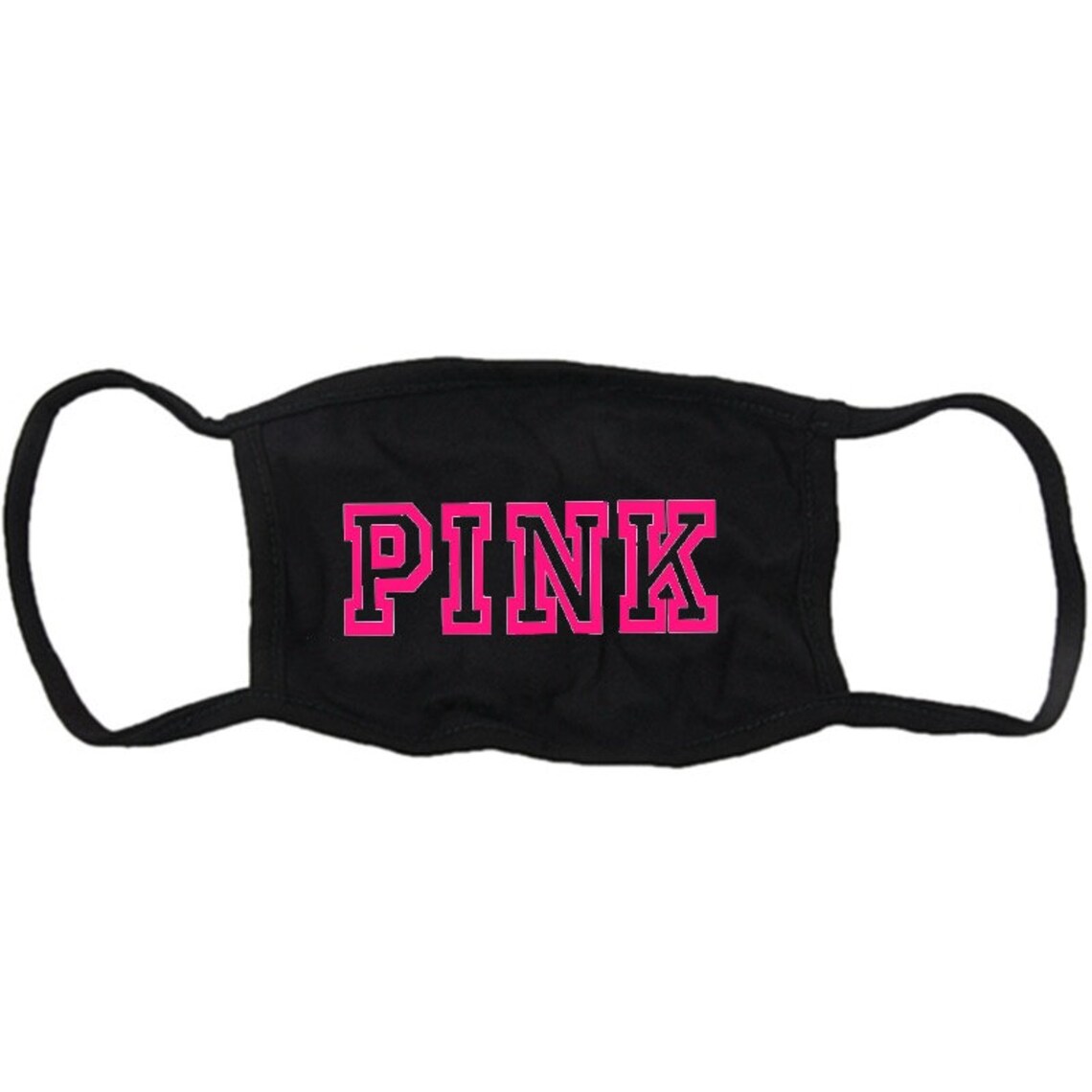 PINK Inspired Face Masks LOVE PINK Face Mask Victoria Etsy