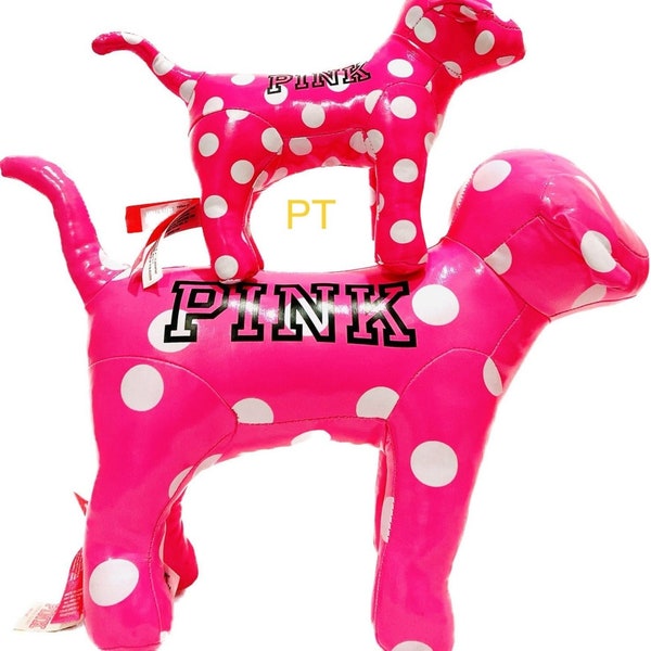 2pc Victoria Secret PINK mini Dog & GIANT mini dog brand new with tag