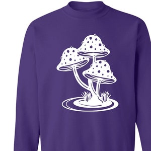 Cottagecore Mushrooms Sweatshirt, Gift for Mushroom Lover, Nature Lover, Back to Nature Shirt, Cottagecore Gift, Toadstool Shirt
