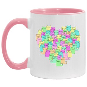 Purrfect Gift for Cat Lover / Heartful Mugs / Great Mug for Someone Whose Heart is Full of Cats!