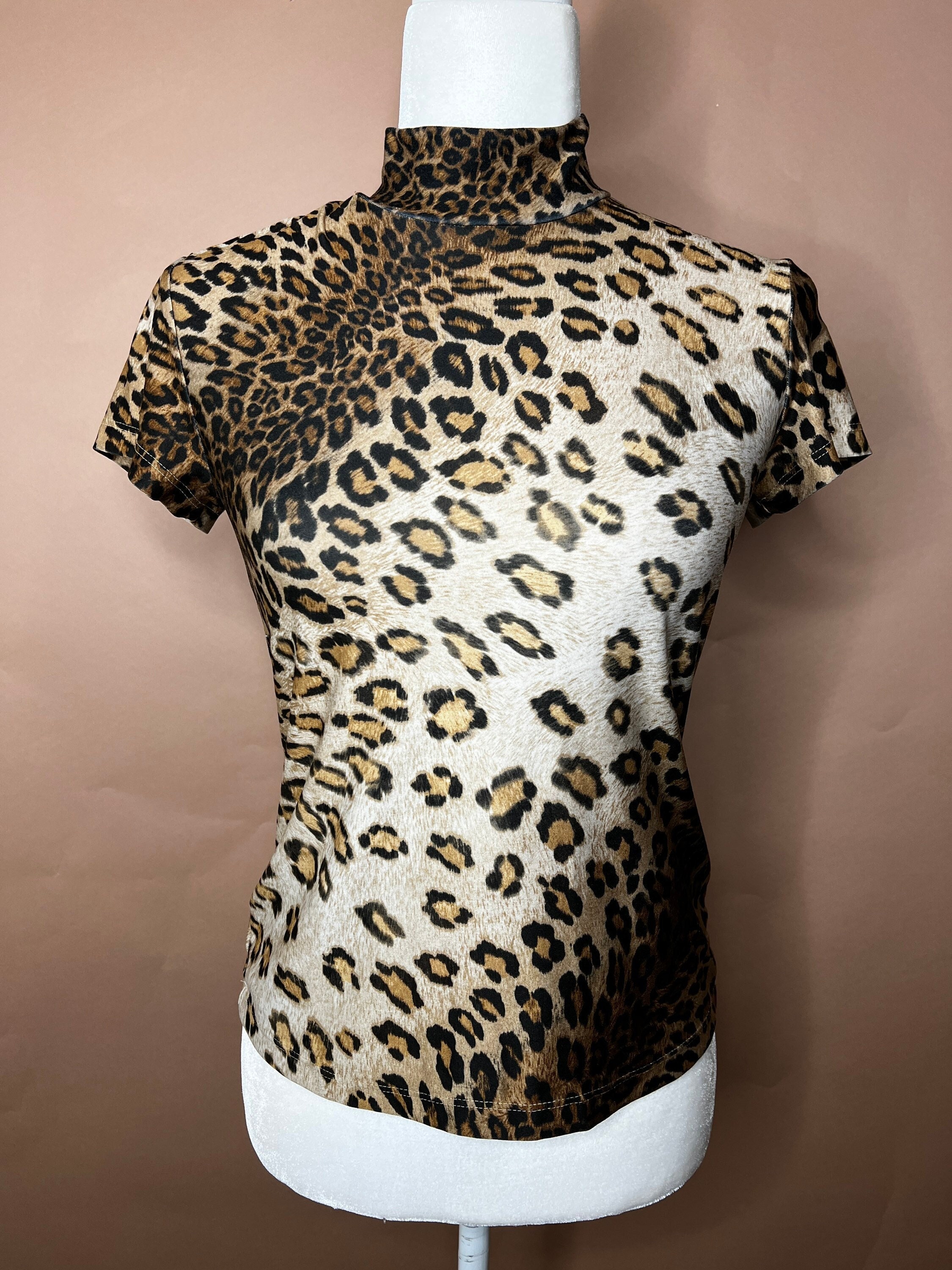 Leopard Mock Neck - Etsy