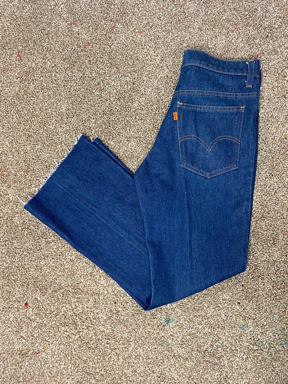 70s orange tab Levis jeans