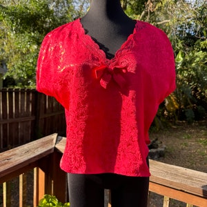 1980s/90s Gold Label Victoria’s Secret Lingerie Lace Top