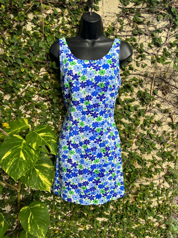 90s Vintage My Michelle Floral Mini Dress