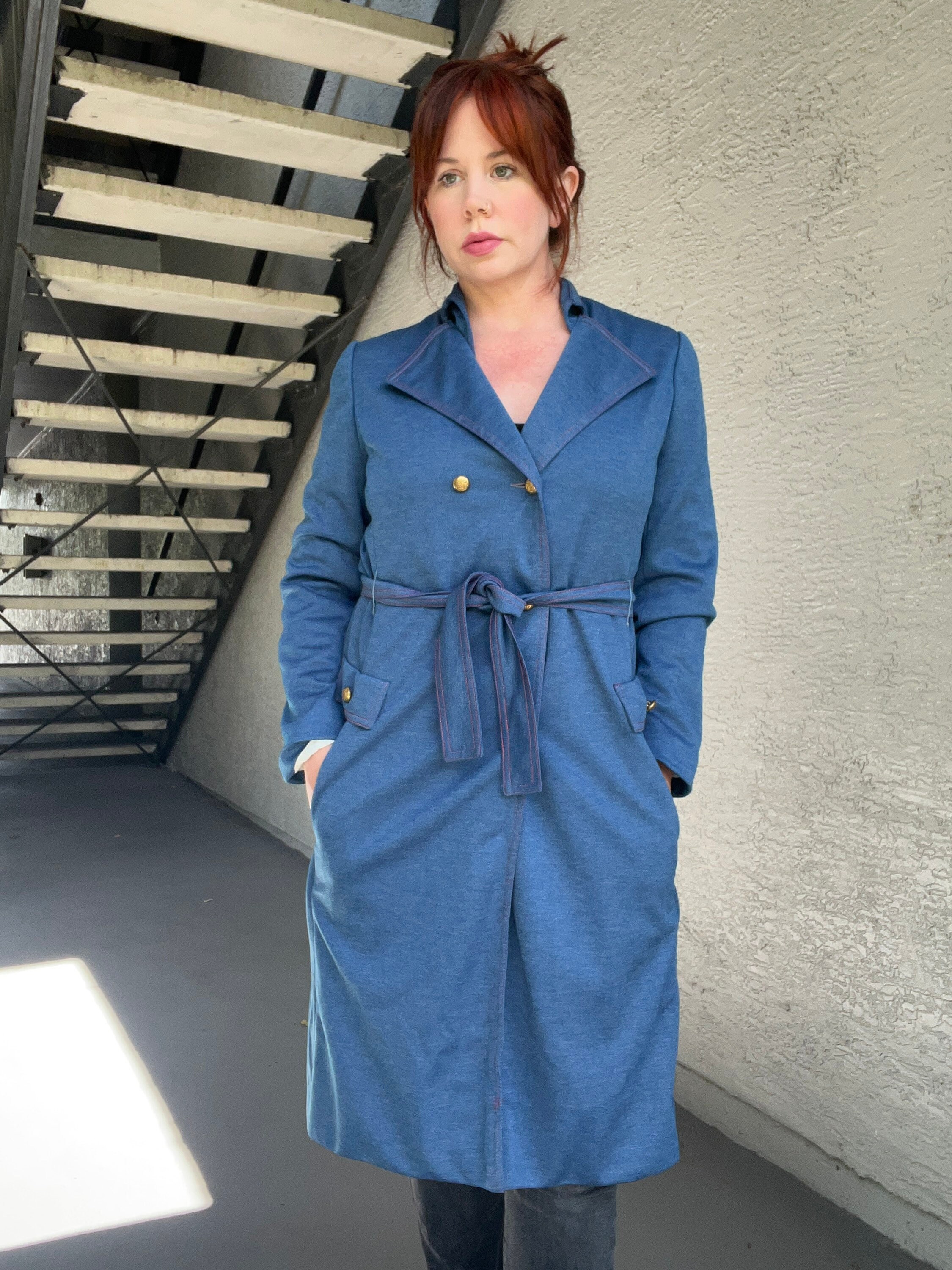 TOGA PULLA トレンチクロークコート-