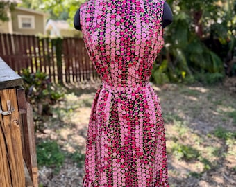 1960s Betty Hartford Floral Shift Dress