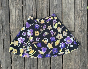 1990s All That Jazz Deadstock NWT Floral A Line style Skirt