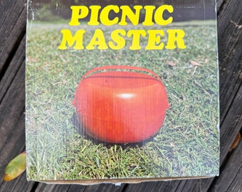 1970s Vintage Picnic Master Set for 4 Plastic Set