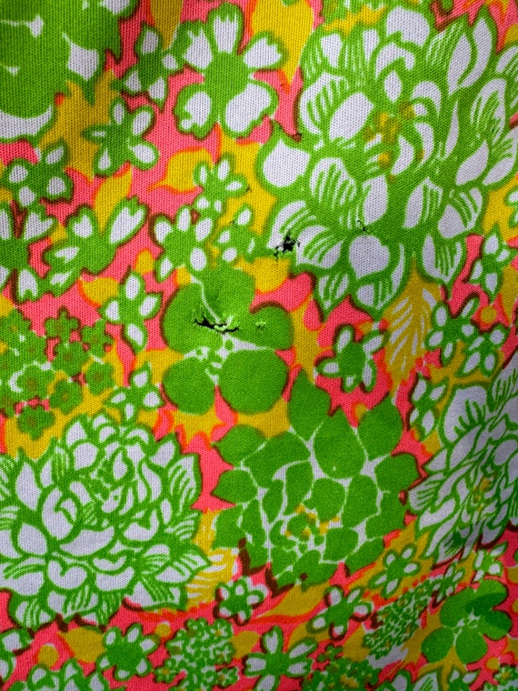 1960s Bright Neon Floral Lilly Pulitzer Tunic Top… - image 10