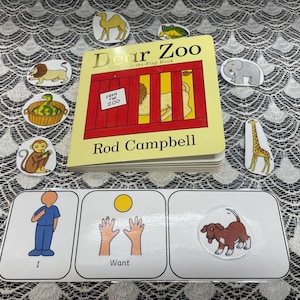 Dear Zoo Book w/ Velcro Characters | Language Learning Kit for Autism, Speech Therapy,  Early Education | Receptive and Expressive Skills