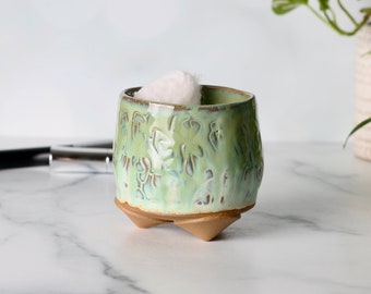 Handmade Ceramic Makeup Brush Holder - Pen Holder - Ceramic Cup