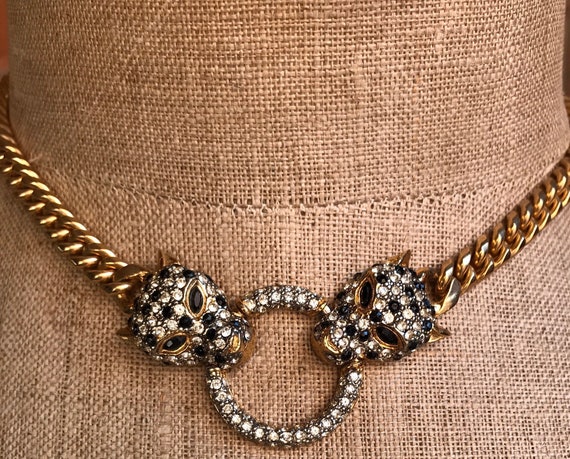 Vintage 1980s Butler & Wilson - Cheetah Necklace