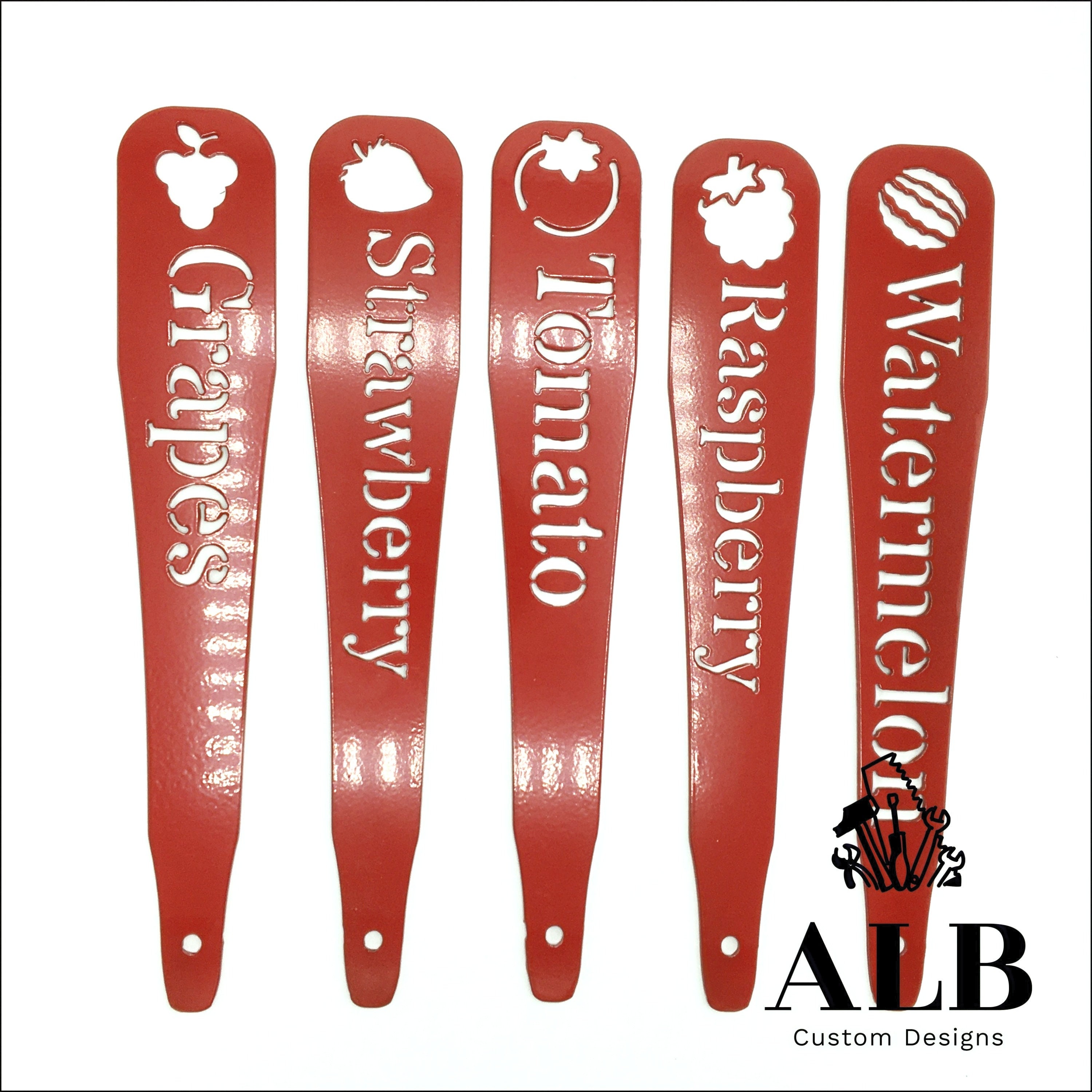 Garden Stakes Metal Garden Stakes Garden Markers Vegetable Etsy