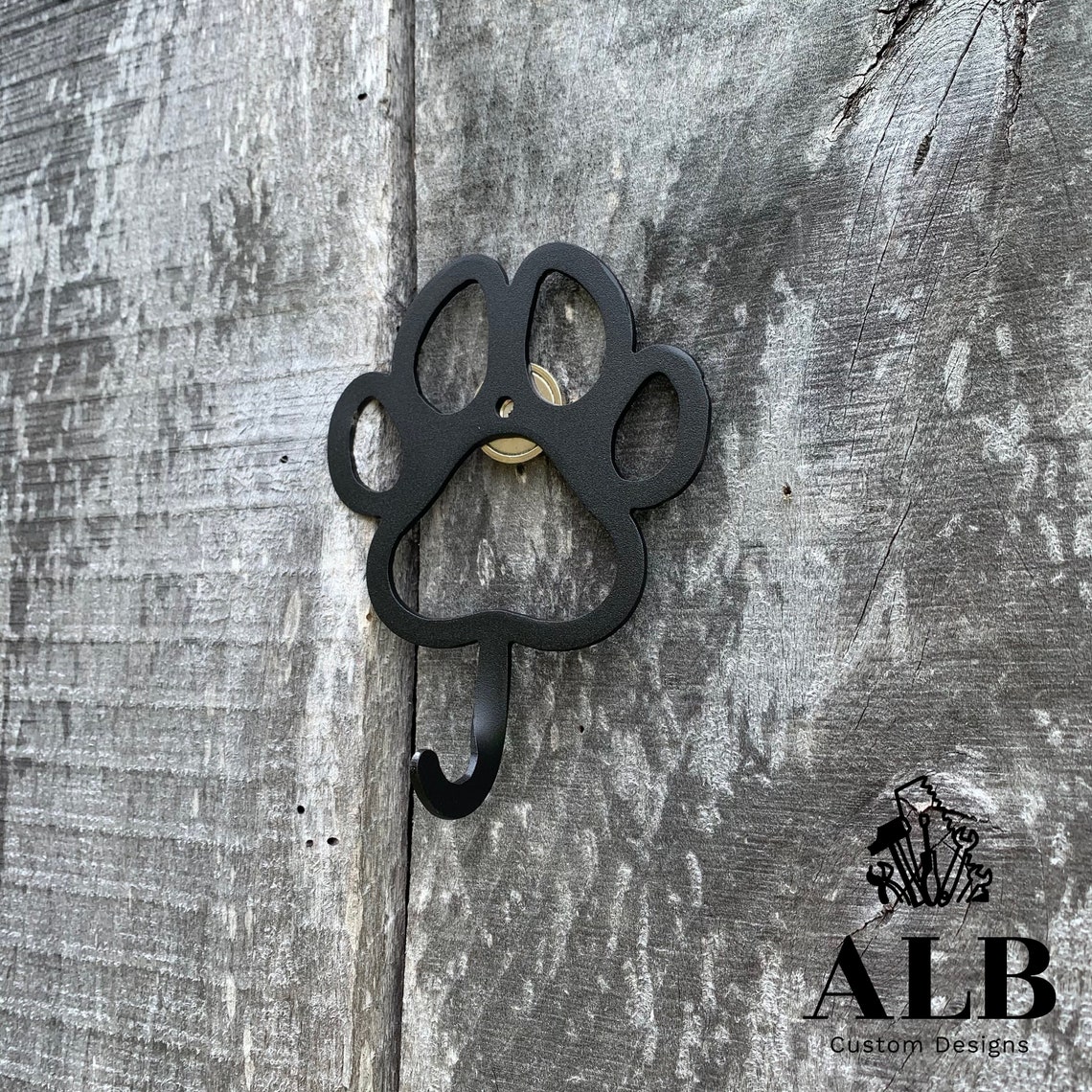 Paw Print Leash Hook Dog Leash Holder Dog Leash Hook Leash Etsy