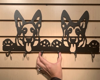 dog head leash holder