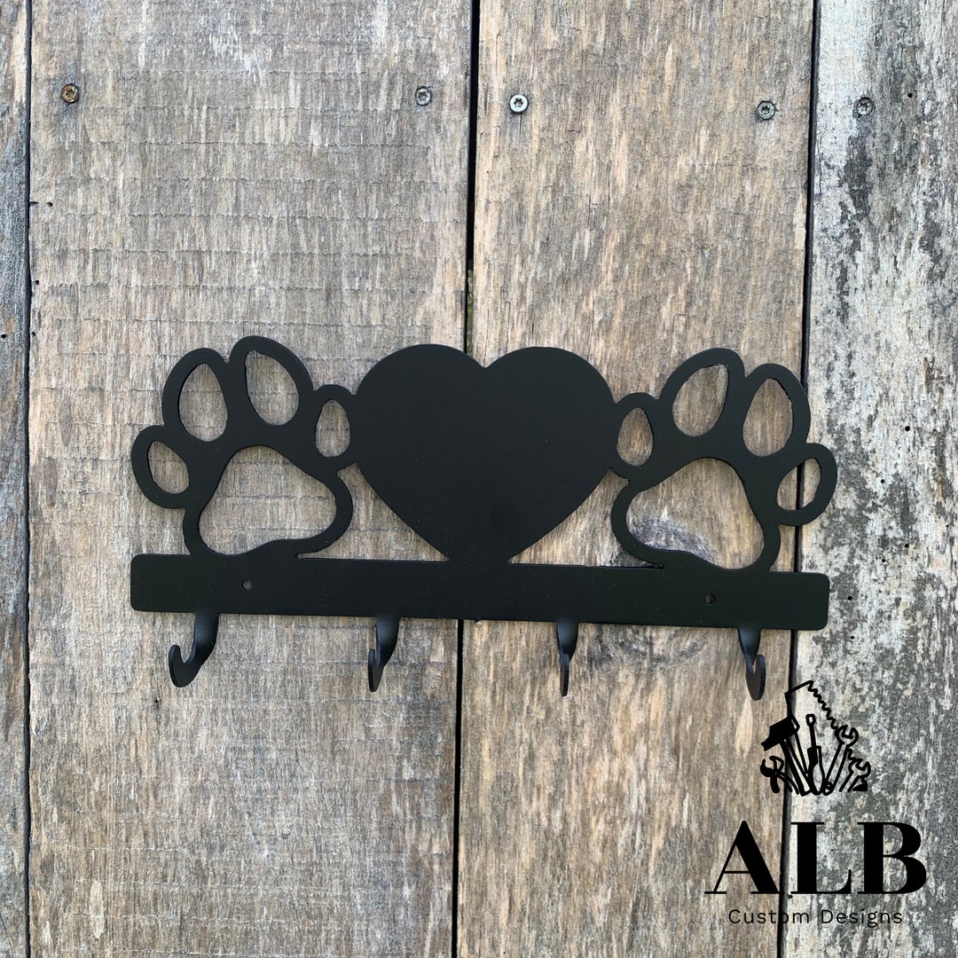 Dog Paw Leash Holder, Paw Print Leash Hook, Dog Leash Holder, Dog Leash