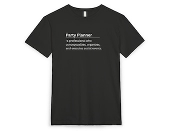 Feestplanner| Effen minimalistisch shirt met ronde hals