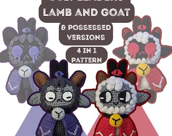 Cult Leaders - Lamb and Goat Amigurumi PDF pattern
