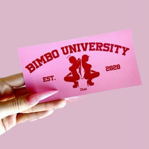 Bimbo university bumper sticker