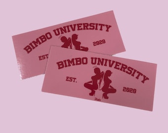 Bimbo University rectangle sticker