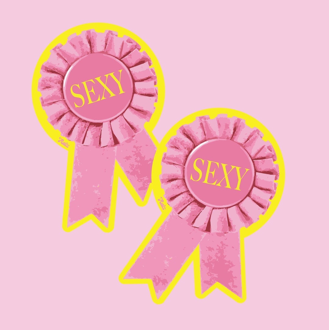 Sexy Award Ribbon Sticker - Etsy