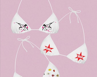 top bikini con timbro vagabondo