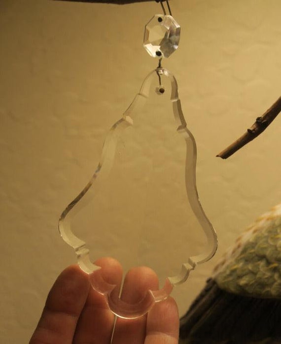 1 Huge Vintage Czech French Crystal Glass Prism L… - image 3