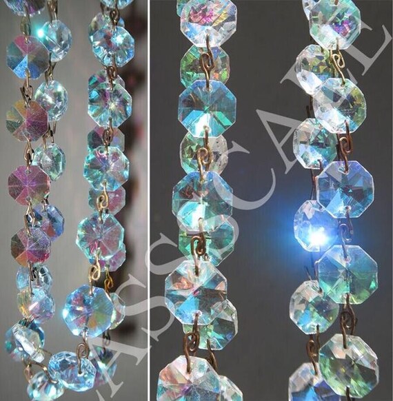 Lot Of 4  Ab  35" Aurora Borealis Rainbow Crystal… - image 9