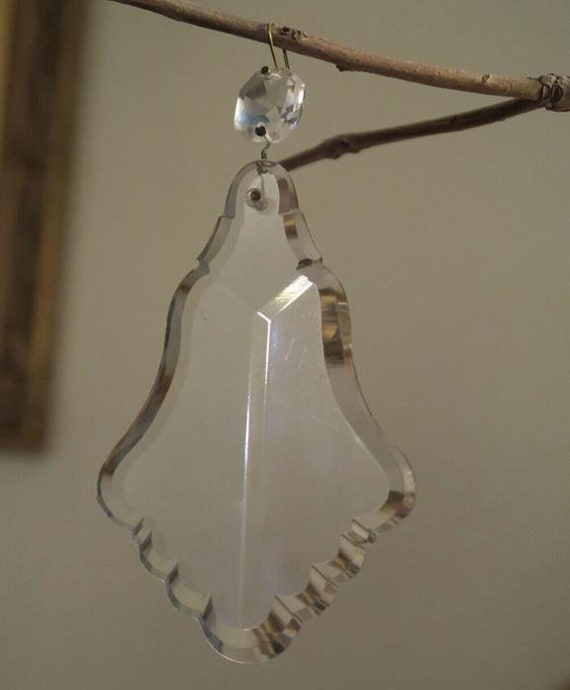 1 Huge Vintage Czech French Crystal Glass Prism L… - image 6